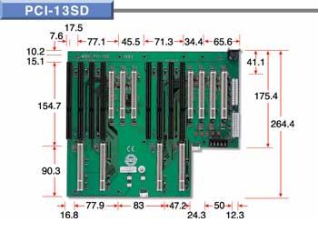 PCI-13SD Backplane