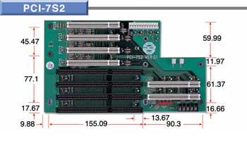 PCI-7S2 Backplane