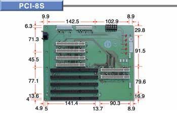 PCI-8S Backplane