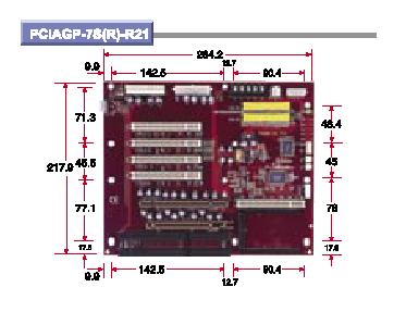 PCIAGP-7S(R) Backplane